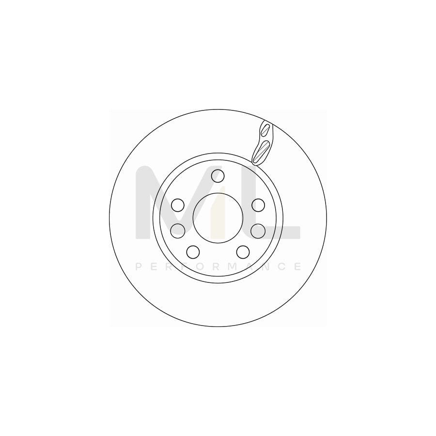 TRW DF6546 Brake Disc Vented, Painted | ML Performance Car Parts