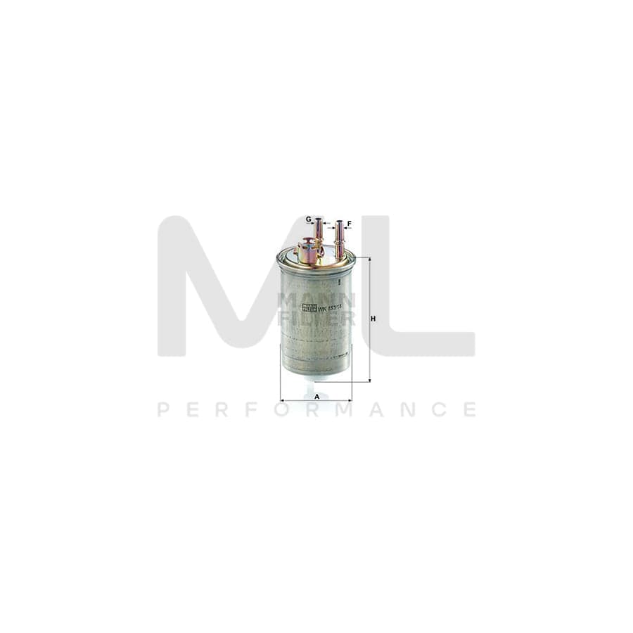 MANN-FILTER WK 853/18 Fuel filter In-Line Filter