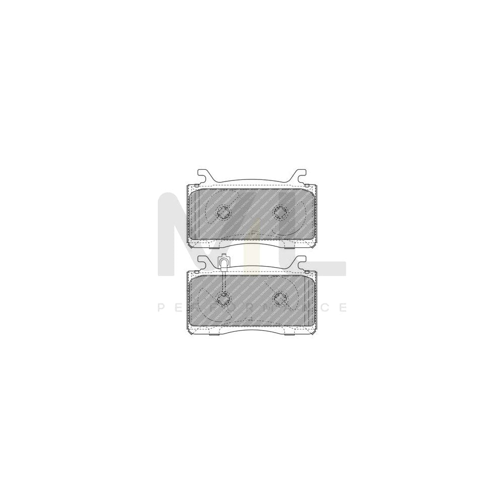 Ferodo Premier Eco Friction Fdb4328 Brake Pad Set For Porsche 911 Prepared For Wear Indicator, Without Accessories | ML Performance Car Parts