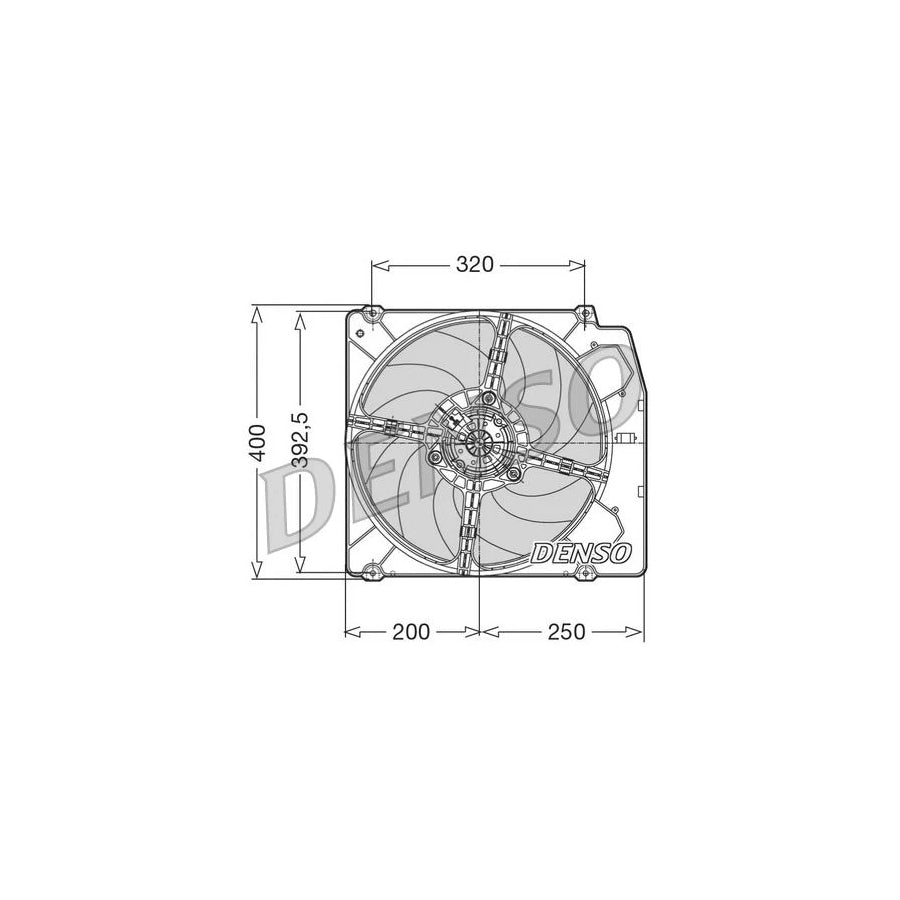 DENSO DER01005 Fan, Radiator