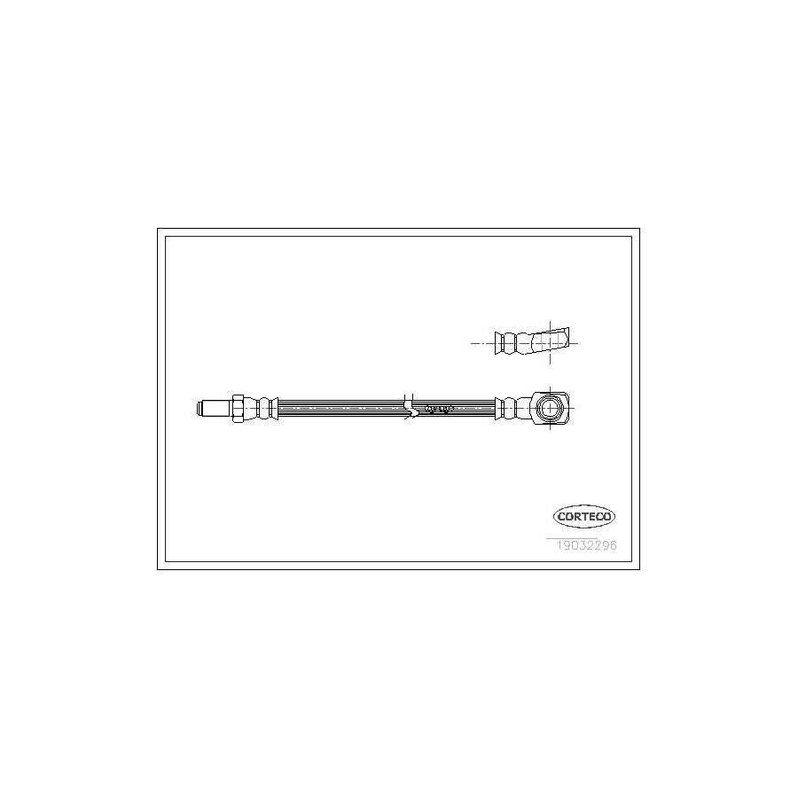 Corteco 19032296 Brake Hose for Jaguar Xj