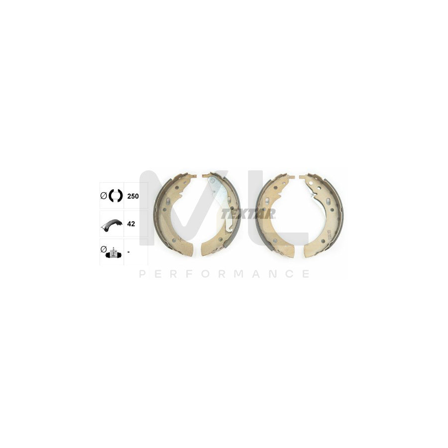 TEXTAR 91006300 Brake Shoe Set with handbrake lever | ML Performance Car Parts