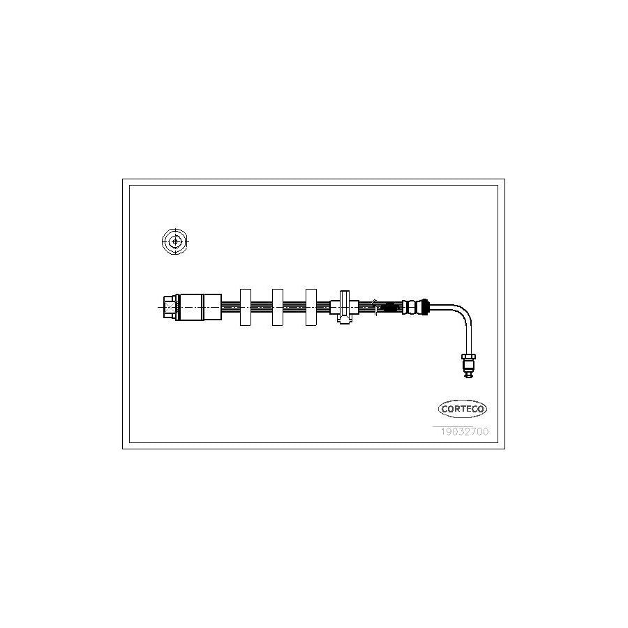Corteco 19032700 Brake Hose for Peugeot 406