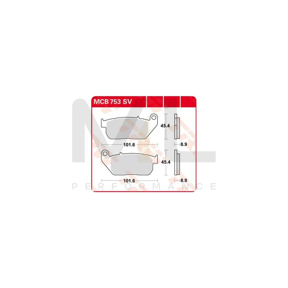 TRW Sinter Street Mcb753Sv Brake Pad Set | ML Performance Car Parts