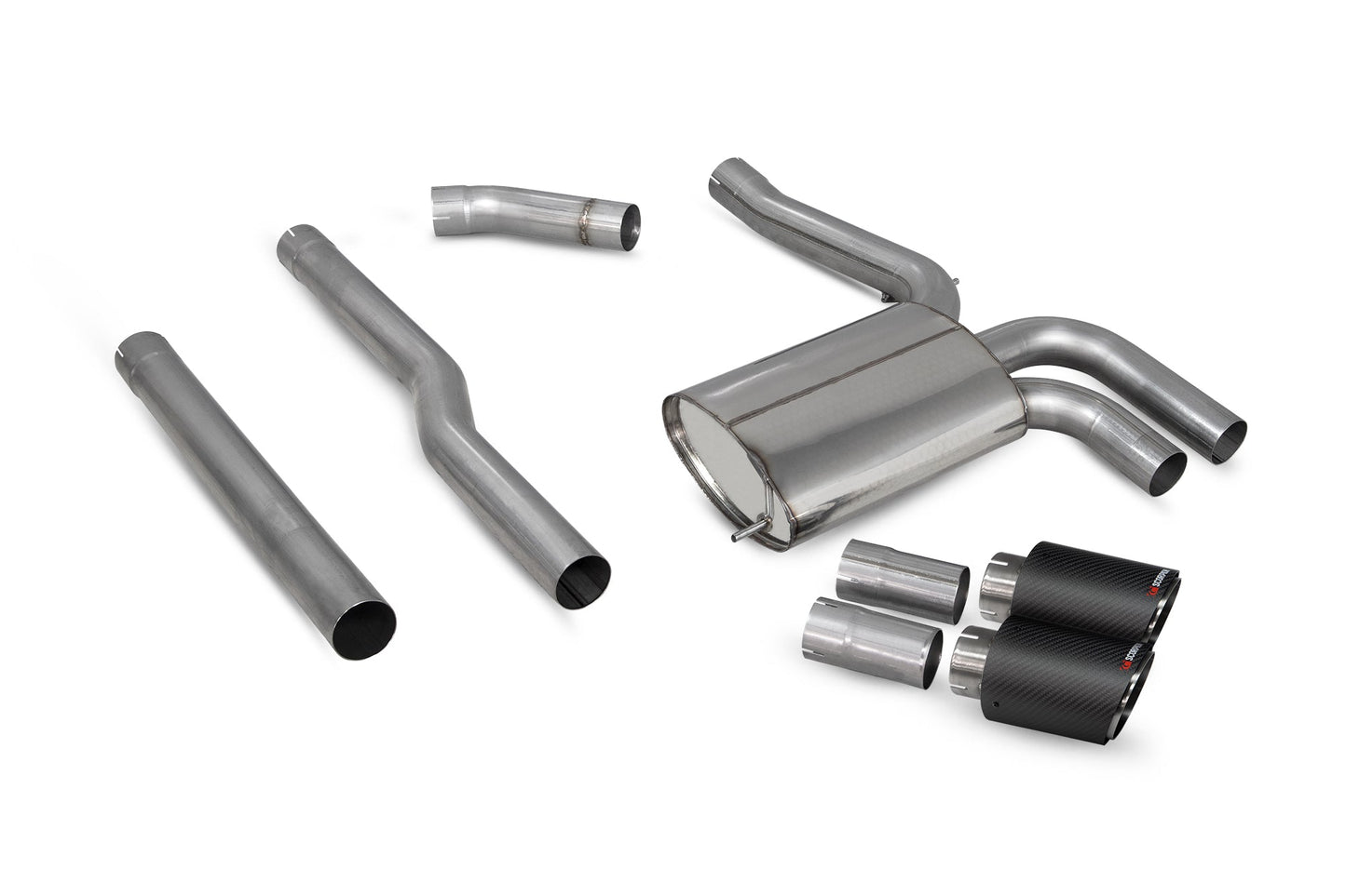 Scorpion SMNS020CF Mini Mini F55 Non-Resonated Cat-Back System | ML Performance US US