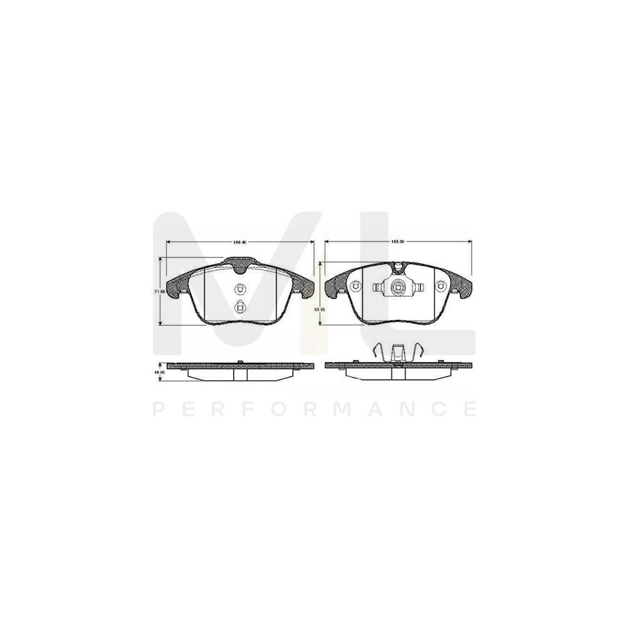 Bosch 0986Tb2939 Brake Pad Set Excl. Wear Warning Contact, With Accessories | ML Performance Car Parts