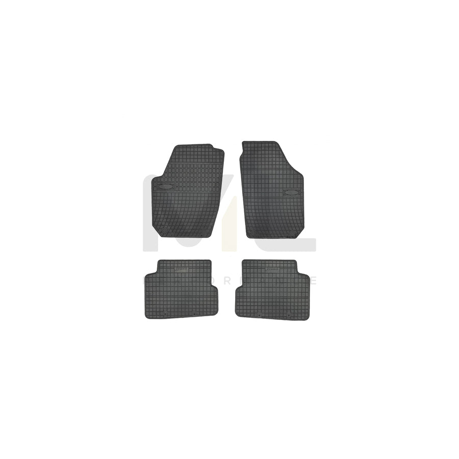 FROGUM Tailored 0017 Floor mat set for SKODA FABIA Elastomer, Front and Rear, Quantity: 4, Black, (LHD)