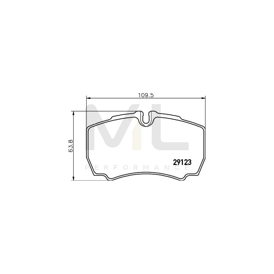 TEXTAR 2912370 Brake pad set for IVECO Daily Kit, incl. wear warning contact | ML Performance Car Parts