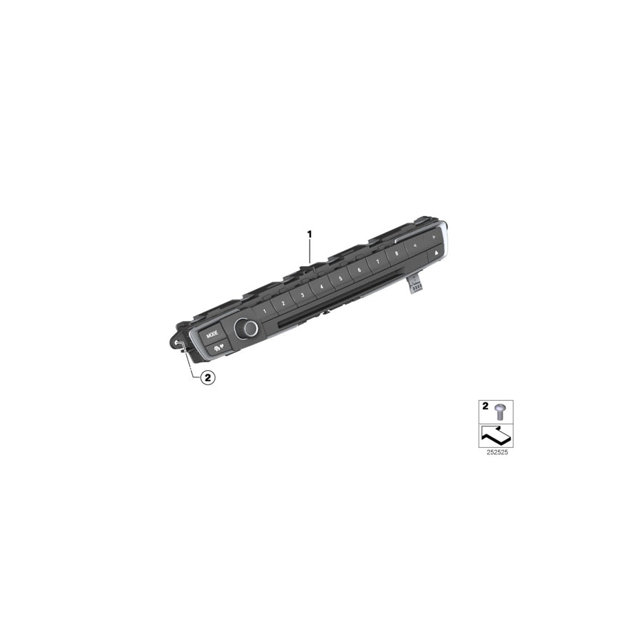 Genuine BMW 61319363503 F34 F36 F33 Operating Unit Audio (Inc. 428iX, 435i & 116d ed) | ML Performance US Car Parts