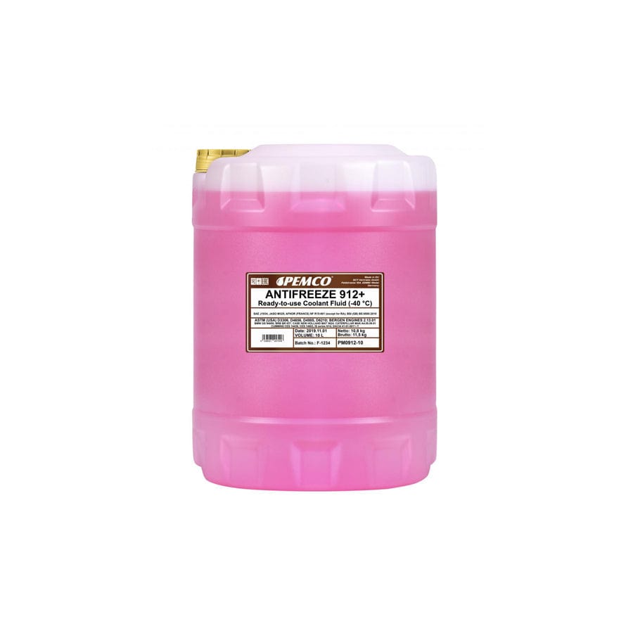 Pemco Antifreeze 912+, -40 PM0912-10 Antifreeze