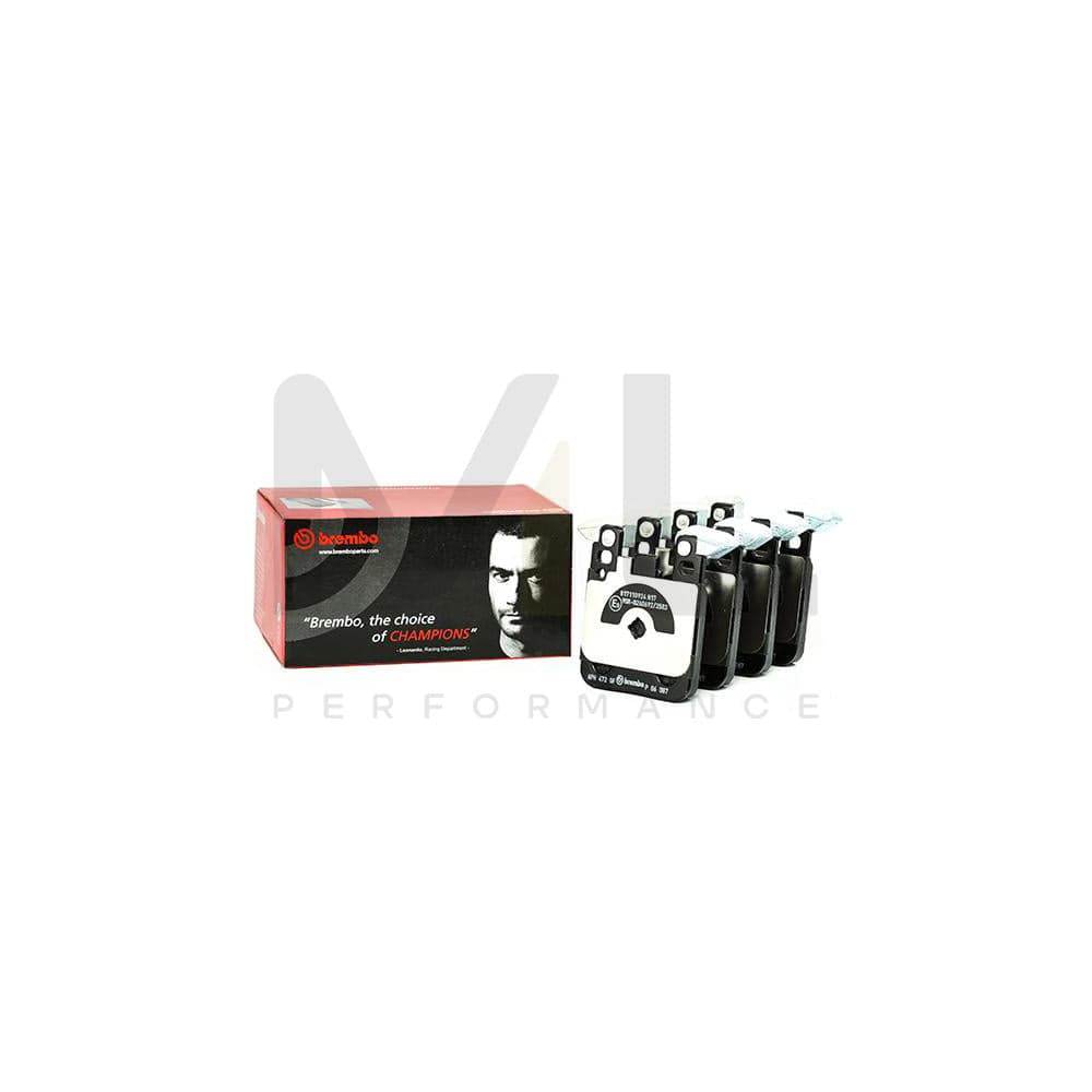 Brembo P 06 087 Brake Pad Set Prepared For Wear Indicator, With Anti-Squeak Plate, With Counterweights | ML Performance Car Parts