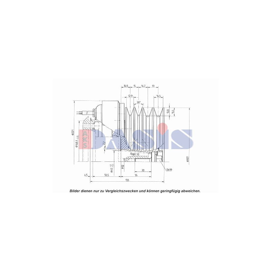 AKS Dasis 851203N AC Compressor Clutch