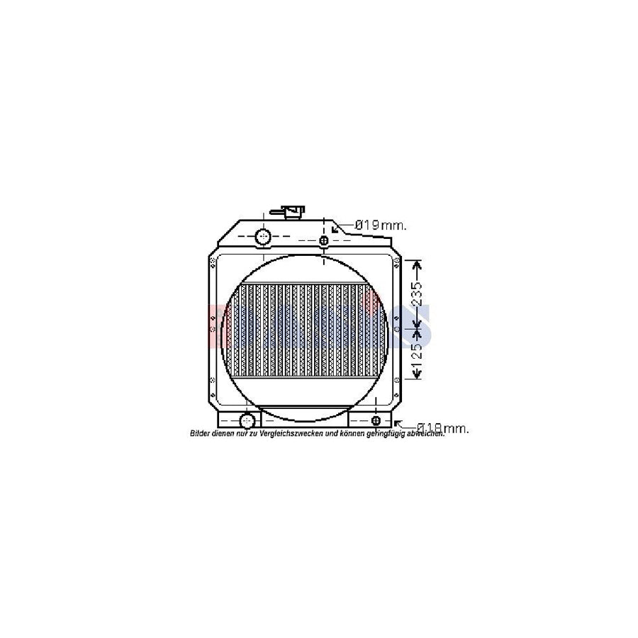 AKS Dasis 390037N Engine Radiator