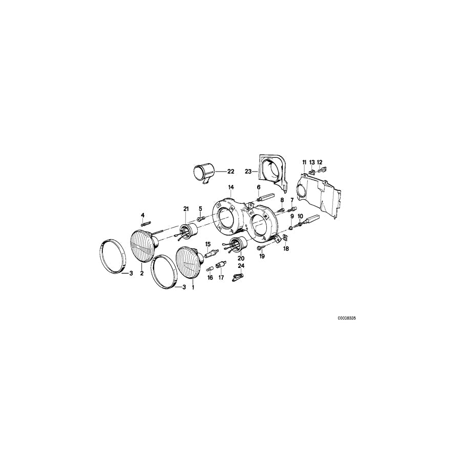 Genuine BMW 63121370857 E30 Adjusting Screw (Inc. 325ix, 323i & 318i) | ML Performance UK Car Parts