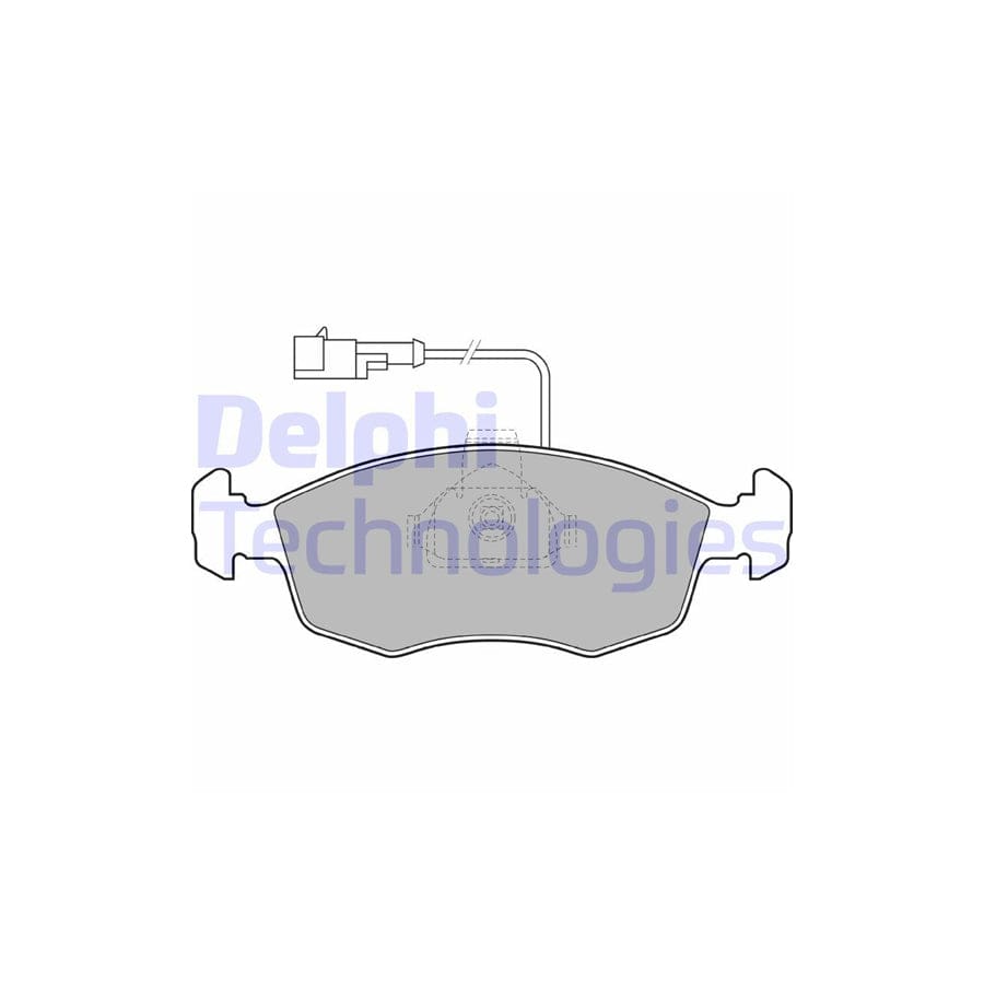 Delphi Lp1416 Brake Pad Set For Fiat Palio