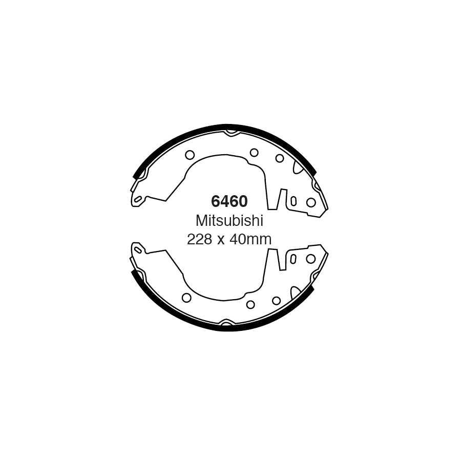 EBC 6460 Mitsubishi Space Wagon Rear Brake Shoes 1 | ML Performance US Car Parts
