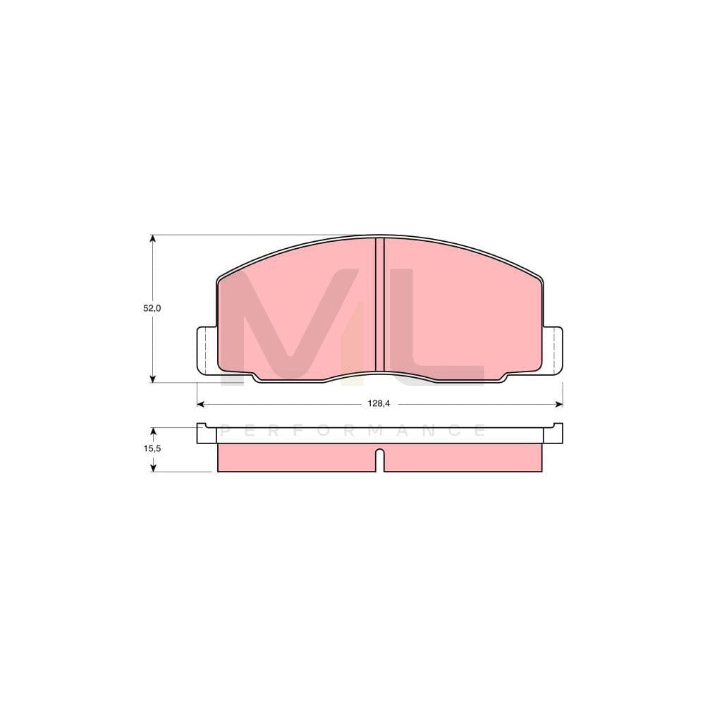 TRW Gdb388 Brake Pad Set Incl. Wear Warning Contact | ML Performance Car Parts