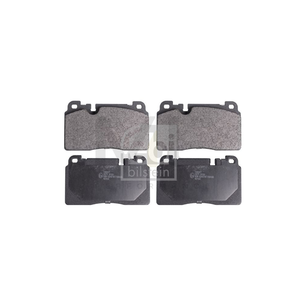 Febi Bilstein 16939 Brake Pad Set Front Axle, Prepared For Wear Indicator