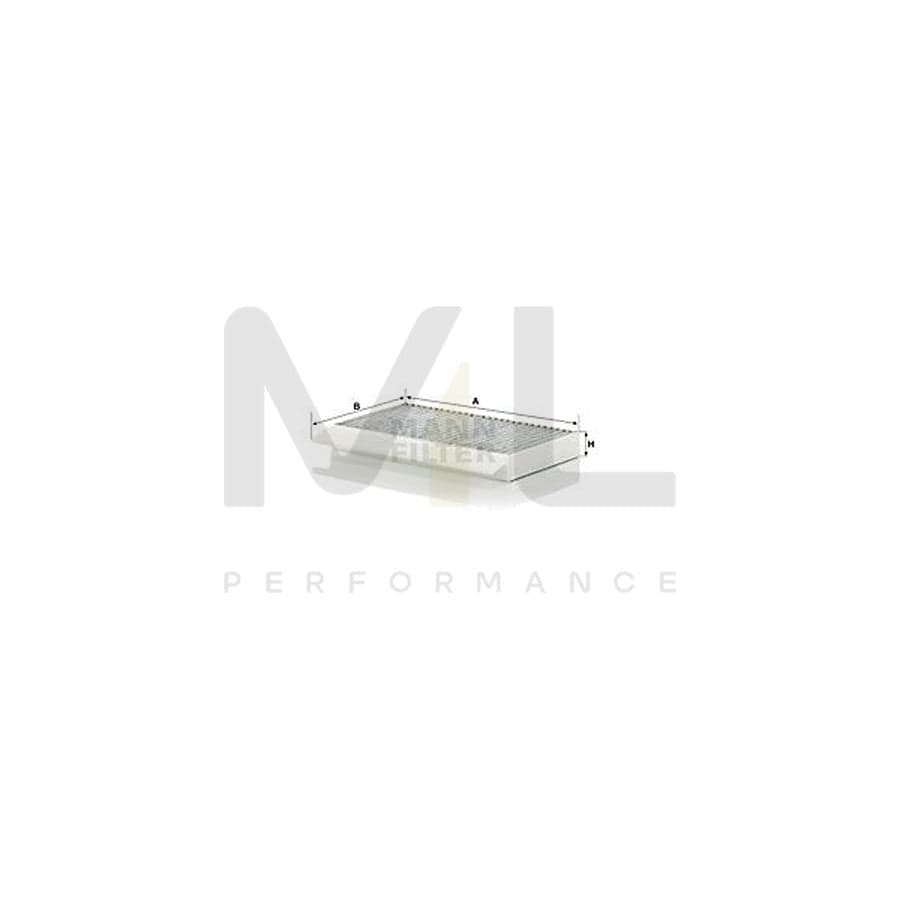 MANN-FILTER CUK 27 021-2 Pollen filter suitable for MERCEDES-BENZ S-Class Activated Carbon Filter