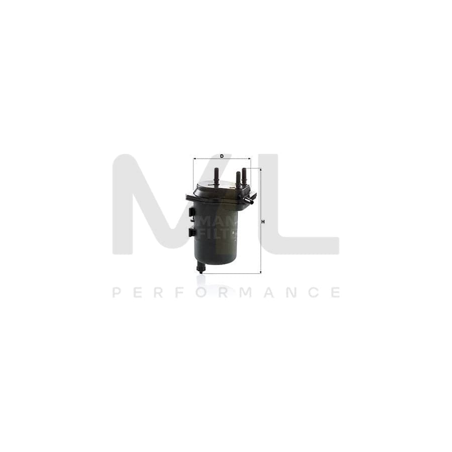 MANN-FILTER WK 939/5 Fuel filter In-Line Filter