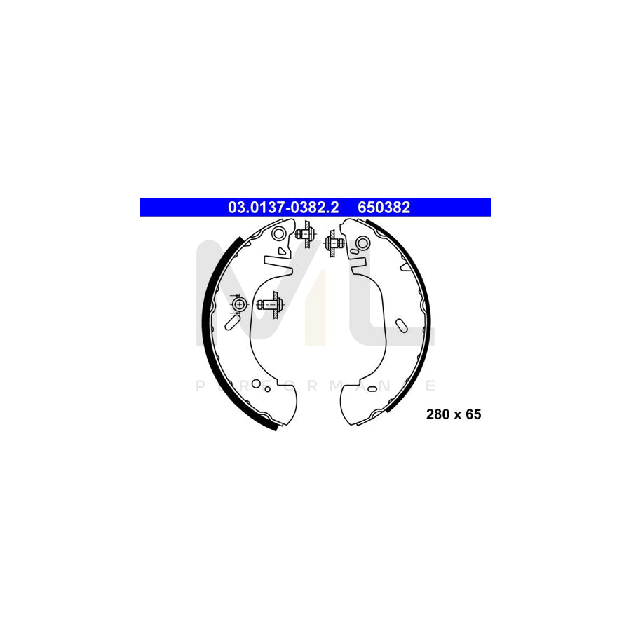 ATE 03.0137-0382.2 Brake Shoe Set