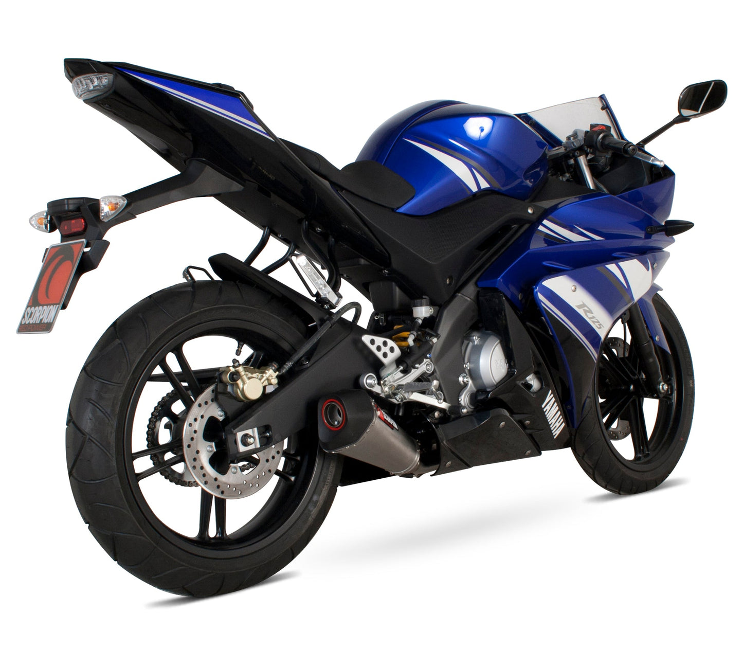 Scorpion RYA90SYSSEO Yamaha YZF-R125 Serket Taper Full System - Brushed Stainless Steel Sleeve | ML Performance US US