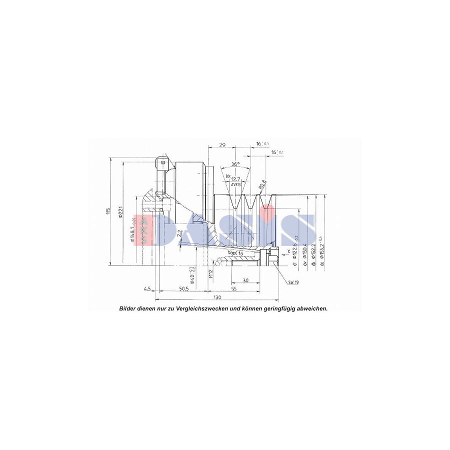 AKS Dasis 851219N AC Compressor Clutch