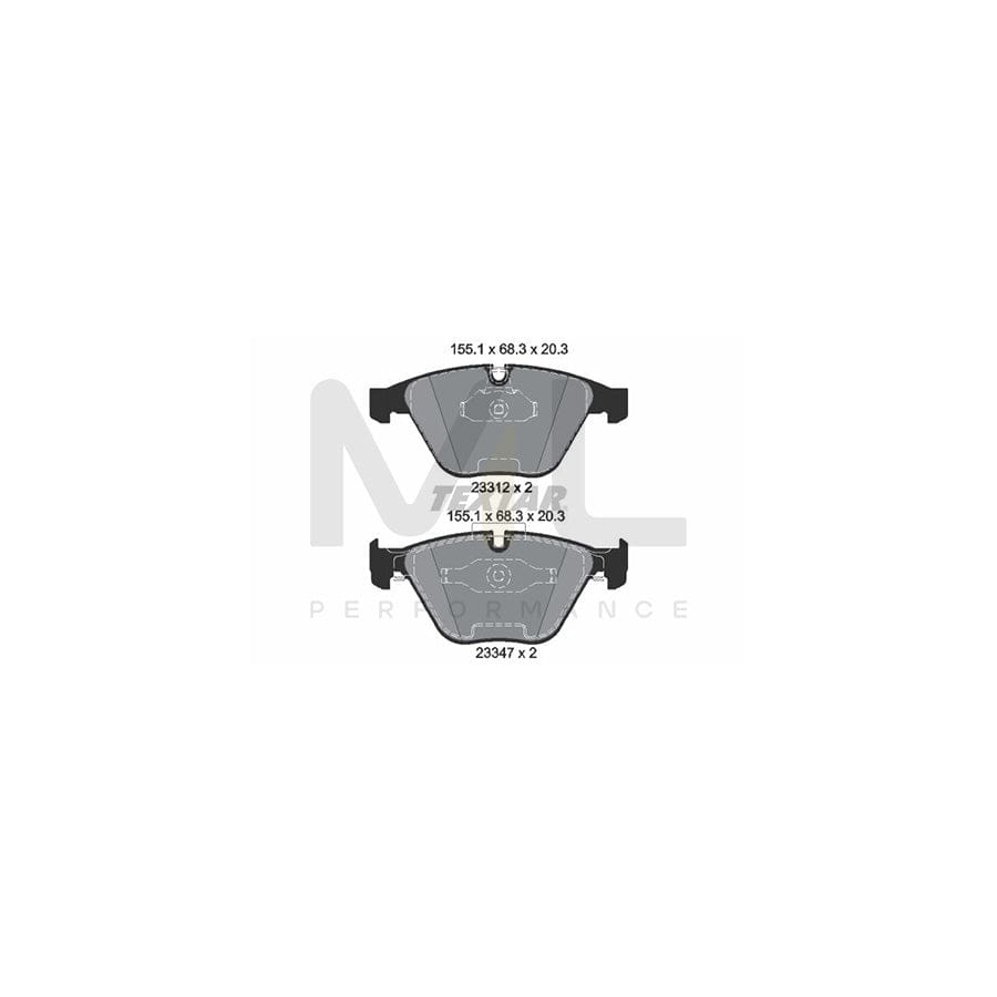 TEXTAR 2331207 Brake pad set prepared for wear indicator | ML Performance Car Parts