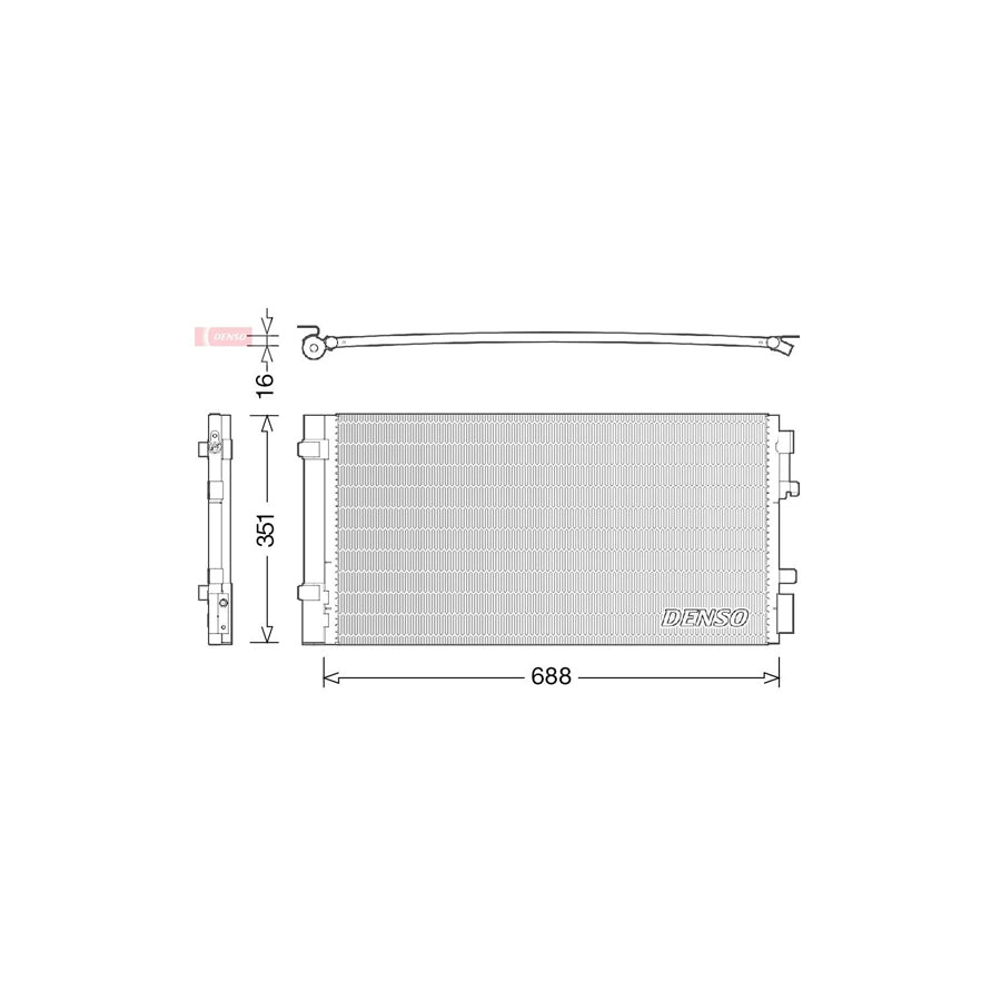 DENSO DCN23034 Air Conditioning Condenser