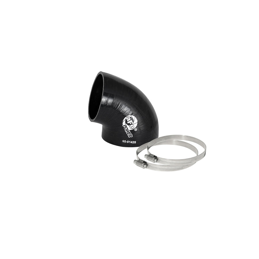 aFe 59-00088 (3-1/2 IN ID to 3 IN ID x 75 Deg.) Elbow Reducing Coupler - Black Replacement Coupling Kit | ML Performance US Car Parts
