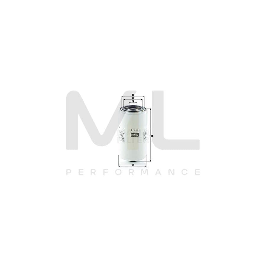 MANN-FILTER W 10 004 Oil Filter Spin-on Filter