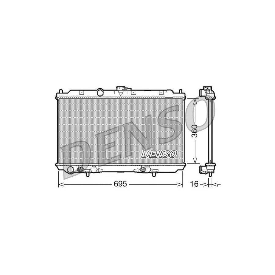 DENSO DRM46028 Engine Radiator for Nissan Primera
