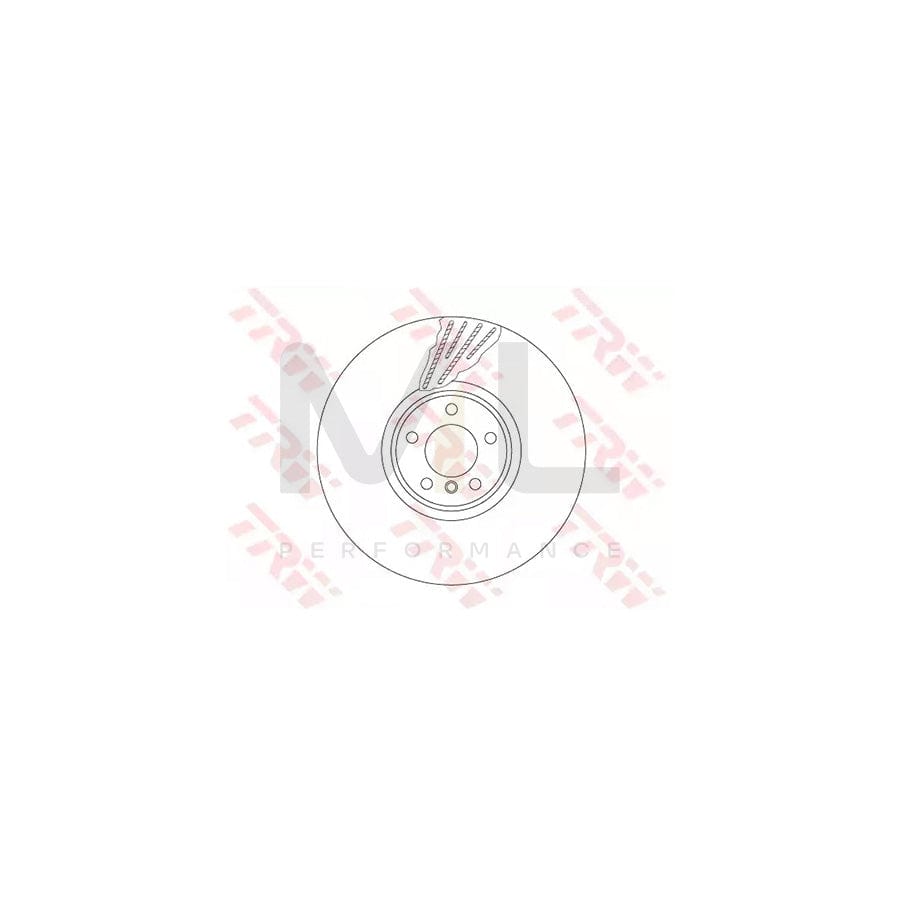 TRW DF6618S Brake Disc Two-piece brake disc, Vented, High-carbon | ML Performance Car Parts