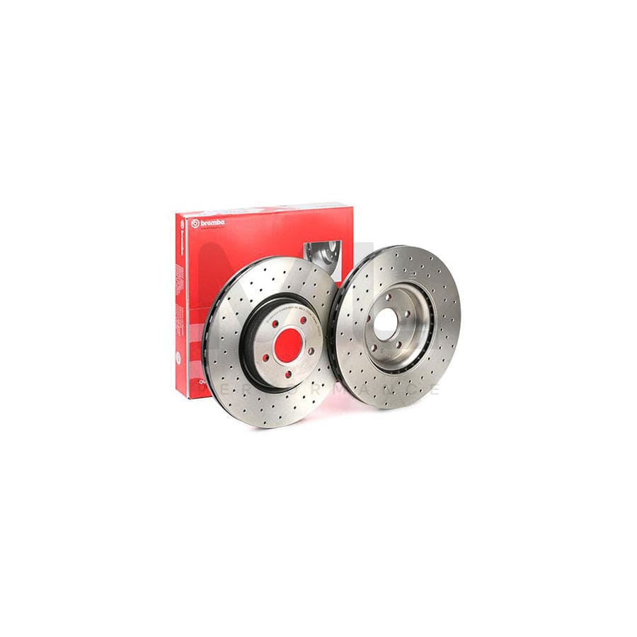 BREMBO 09.C542.1X Brake Disc Perforated / Vented, Coated, High-carbon | ML Performance Car Parts