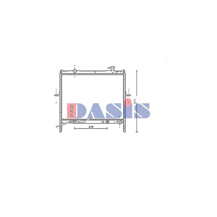 AKS Dasis 510194N Engine Radiator for KIA Sorento I (Jc)