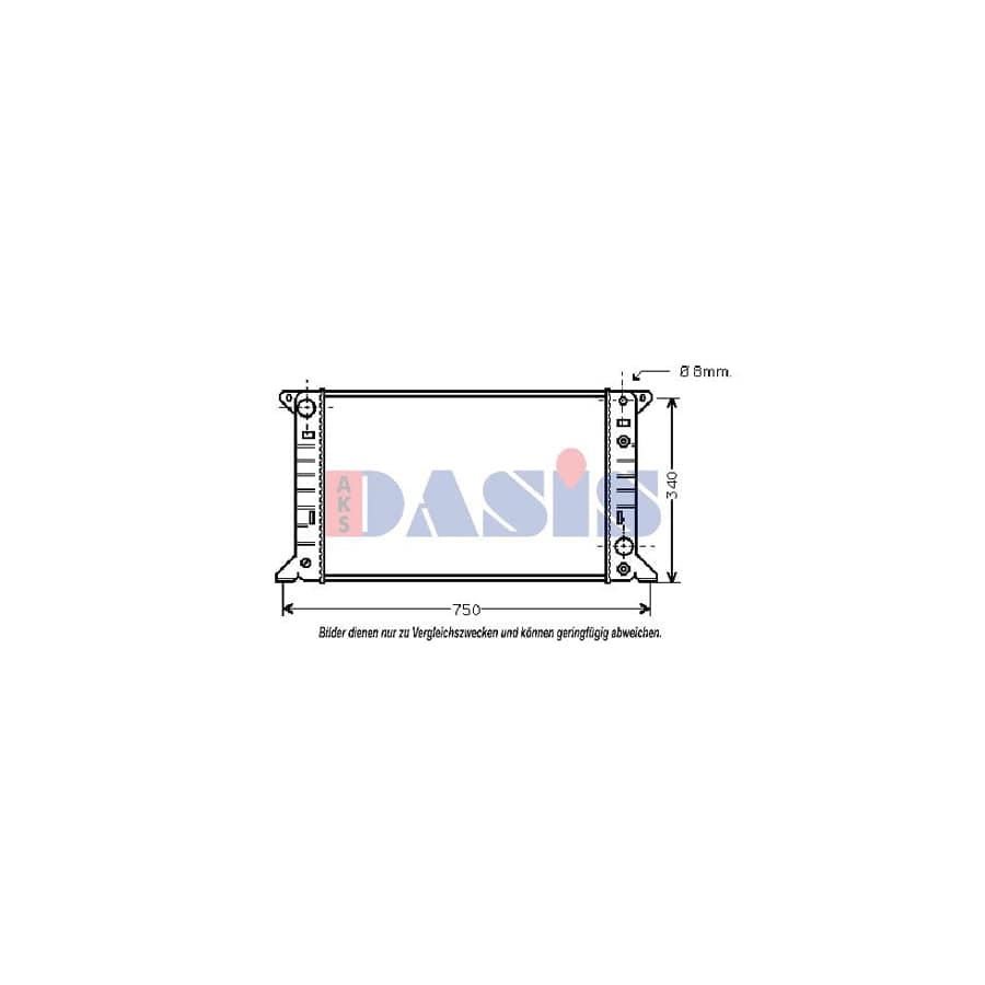AKS Dasis 510195N Engine Radiator for KIA Retona (Ce)