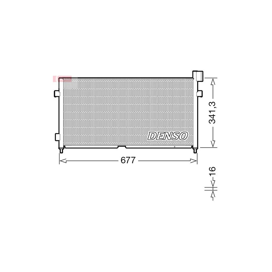 DENSO DCN99056 Air Conditioning Condenser