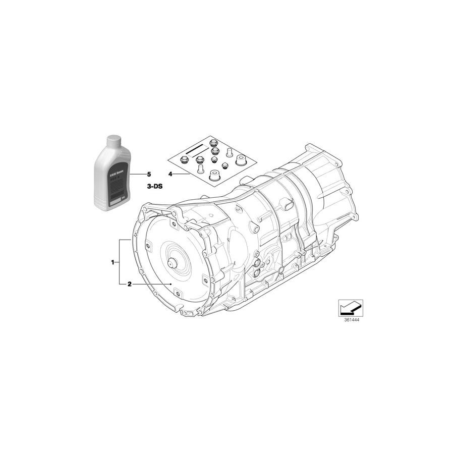 Genuine BMW 24007631059 E70 Exch. Automatic Transmission Eh GA6HP26Z (Inc. & X5 35dX) | ML Performance US Car Parts