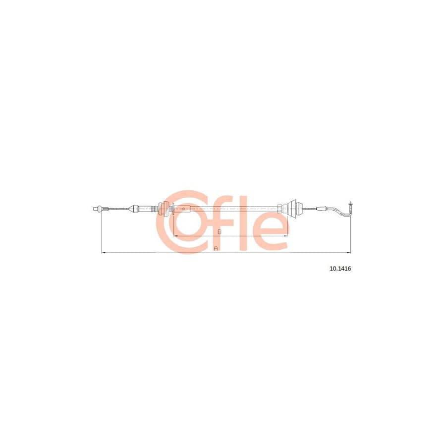 COFLE 10.1416 Throttle Cable