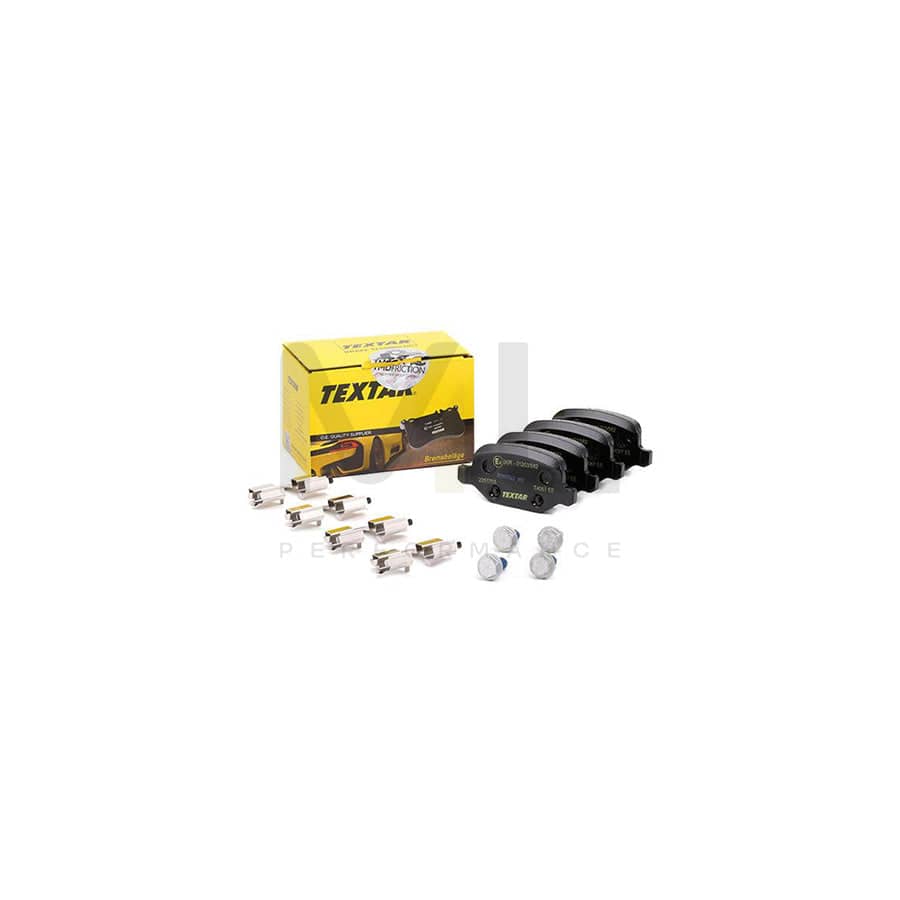 TEXTAR 2351703 Brake pad set not prepared for wear indicator, with accessories | ML Performance Car Parts