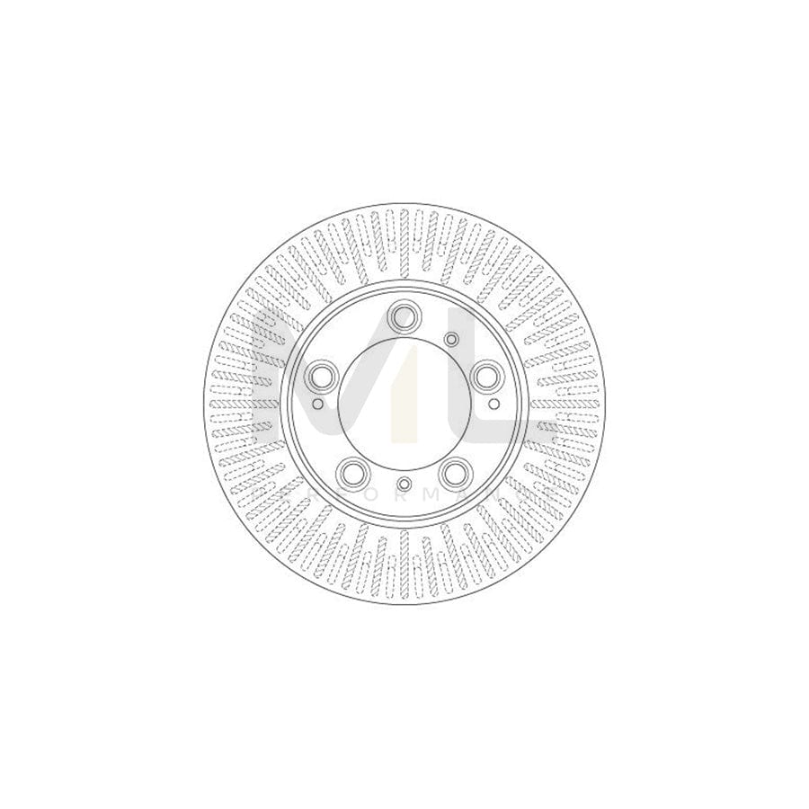 TRW DF6411 Brake Disc for PORSCHE Boxster (986) Vented, Painted | ML Performance Car Parts
