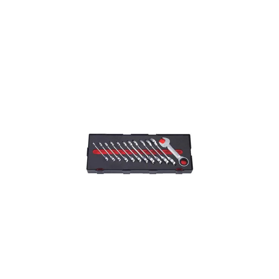Force K51216 Ratchet Ring Open-Ended Spanner Set