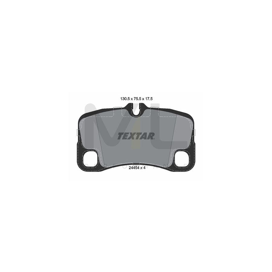 TEXTAR 2445401 Brake pad set for PORSCHE 911 prepared for wear indicator | ML Performance Car Parts
