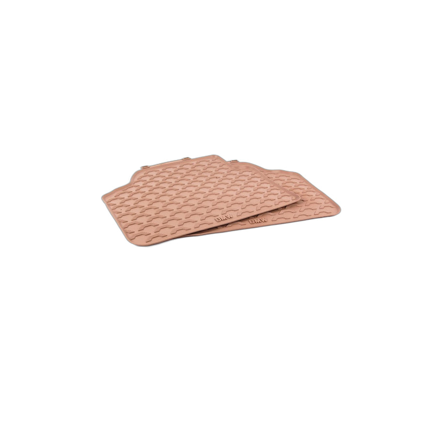 Genuine BMW 51470427560 E90 E91 Kit Rubber Floor Mats Rear SAVANNABEIGE (Inc. 320d ed) | ML Performance UK Car Parts