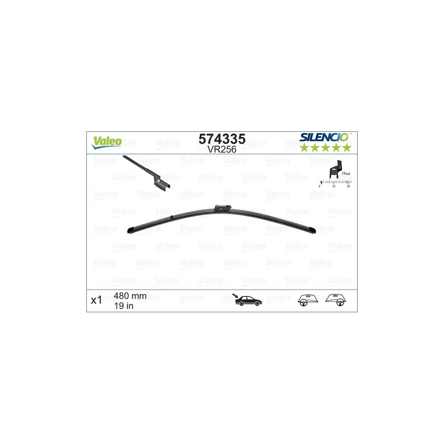 Valeo Silencio Rear, Silencio X.Trm 574335 Wiper Blade For Ford Mondeo Mk4 Hatchback (Ba7) | ML Performance US Car Parts