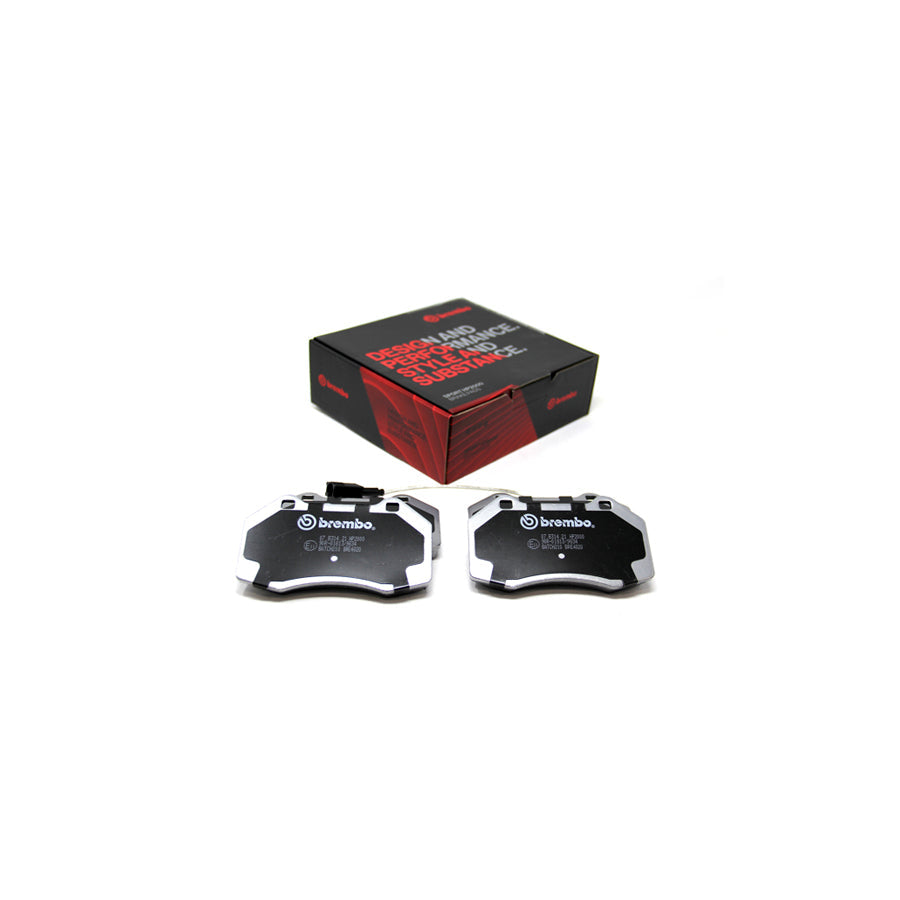 Brembo 07.B314.21 Abarth Alfa Romeo Renault Front HP2 High Performance Brake Pad Set (Inc. 500 / 595 / 695, Punto, Mito, Stelvio, Clio, Megane) | ML Performance US Car Parts