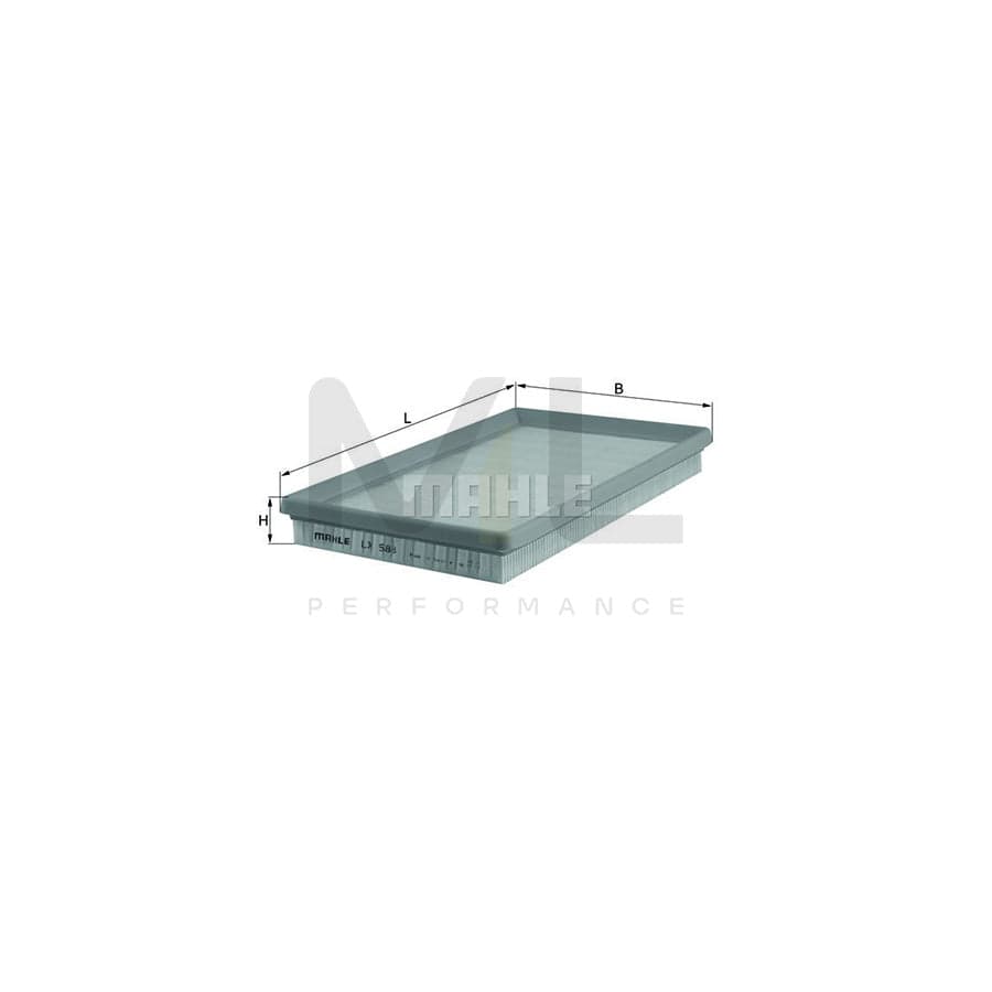 MAHLE ORIGINAL LX 588 Air Filter Filter Insert | ML Performance Car Parts