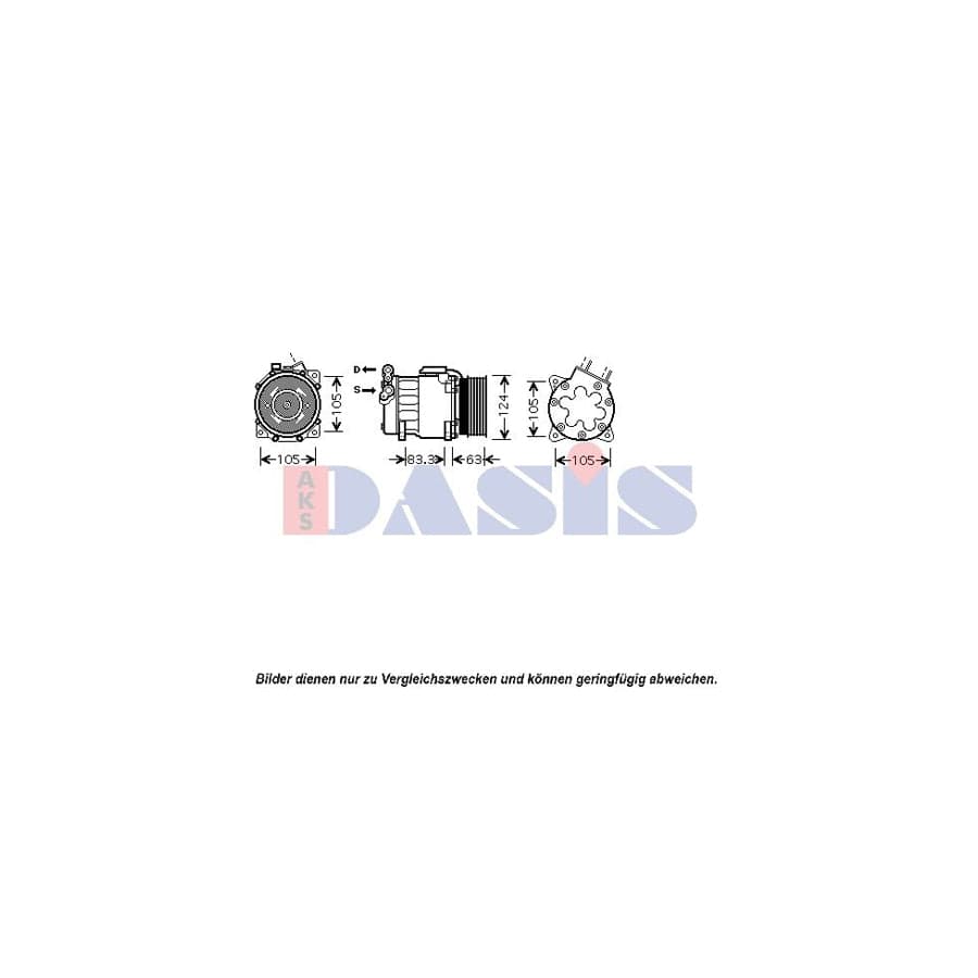 AKS Dasis 850103N Compressor, Air Conditioning