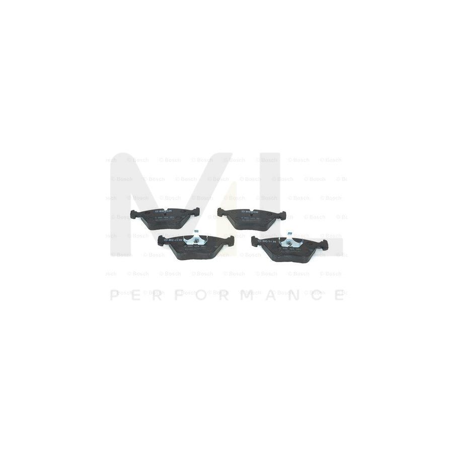 Bosch 0986424351 Brake Pad Set With Anti-Squeak Plate, With Piston Clip BP166 | ML Performance Car Parts
