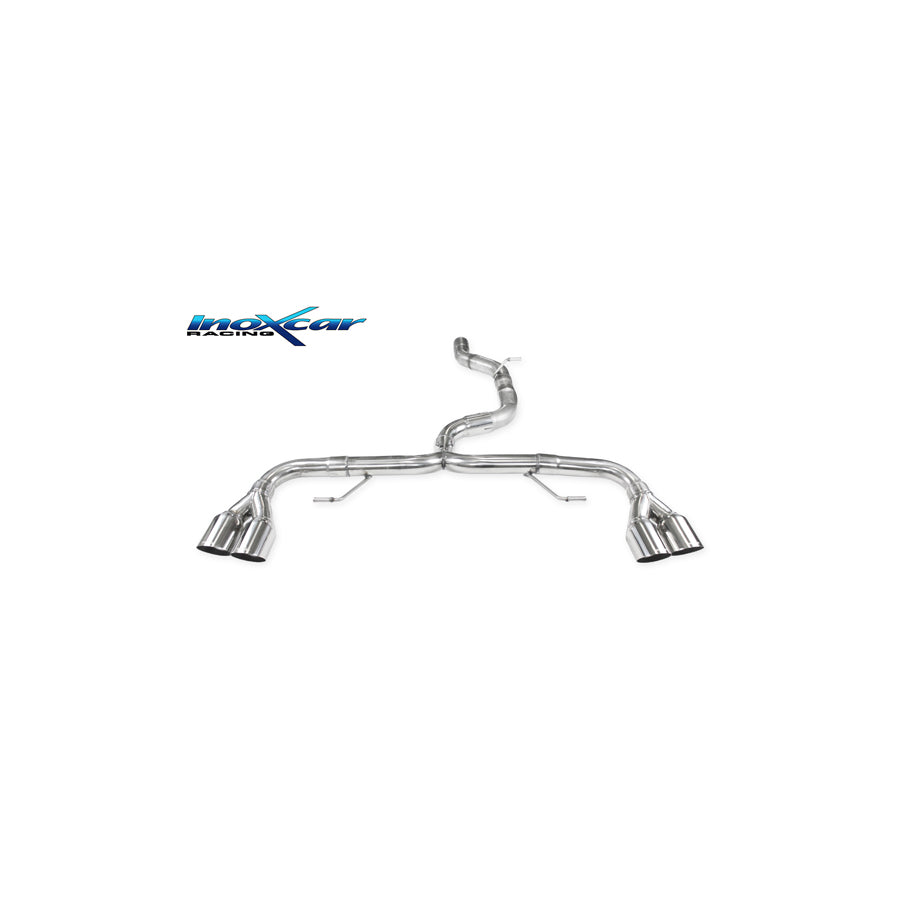 InoXcar AUS1.01.RA Audi A1 (8X) Non-Resonated Rear Exhaust